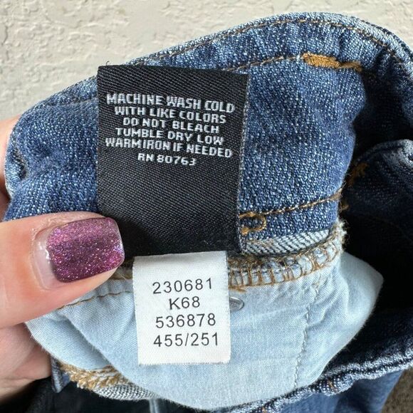 Victoria's Secret London Jeans Low Rise Bootcut HEMMED Vintage Y2K Size 4 Petite - Picture 10 of 12